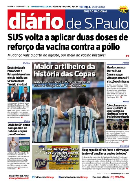 Capa Jornal Jornal Impresso – 23/06/2026
