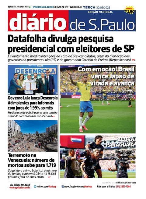 Capa Jornal Jornal Impresso – 30/06/2026
