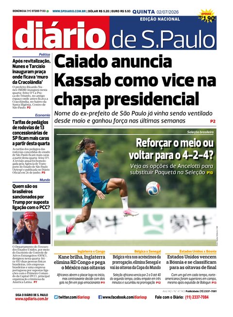 Capa Jornal Jornal Impresso - 02-07-2026