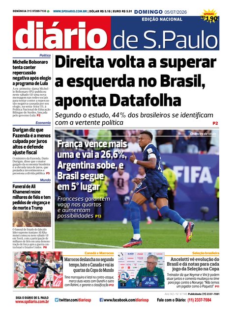 Capa Jornal Jornal Impresso - 05/07/2026