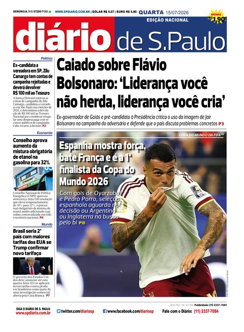 Capa Jornal Jornal Impresso - 15/07/2026