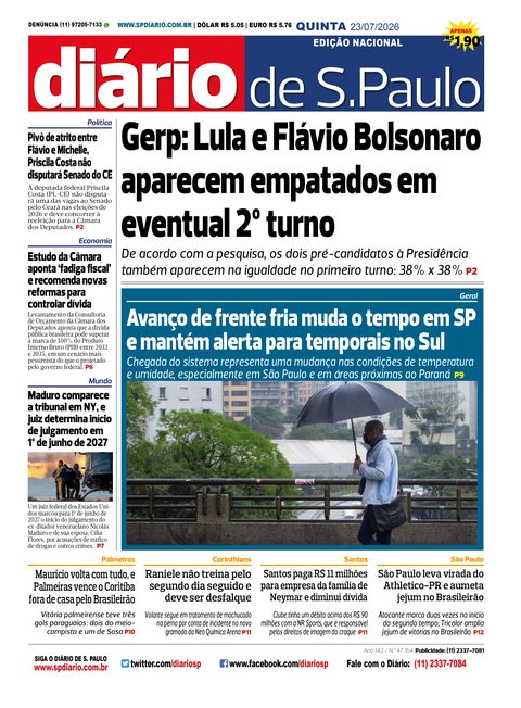 Capa Jornal Jornal Impresso - 23/07/2026