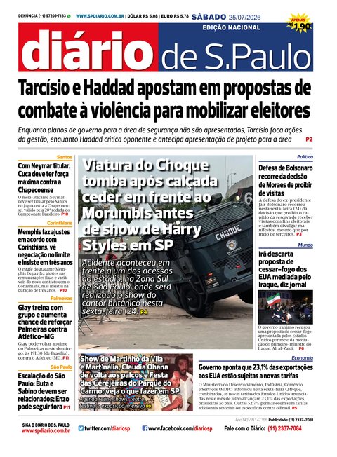 Capa Jornal Jornal Impresso - 25/07/2026