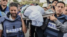 Israel é responsável por 70% das fatalidades - Imagem: Reprodução / X / @QudsNen