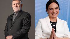 José de Abreu e Regina Duarte - Imagem: reprodução/Facebook e TV Globo