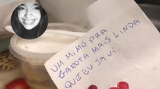 Fabricante do bolo de pote que alegou que não foi responsável pela entrega do doce à menina - Imagem: Reprodução / Redes Sociais