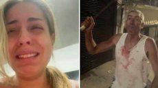 Rafaeli Santana divulgou em suas redes sociais imagens de agressões que teria sofrido de seu pai - Imagem: reprodução Twitter