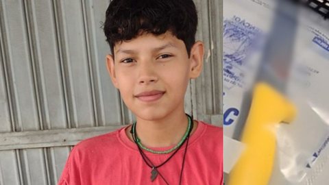 Otávio Henrique, de 13 anos, foi morto a facadas por ter se recusado a fazer sexo com o amigo, agressor, de 16 anos. - Imagem: reprodução I RD News