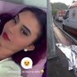 Uma jovem filmou seus últimos momentos antes de morrer em um acidente de moto, acompanhada do namorado. - Imagem: reprodução I Portal CM7 Brasil