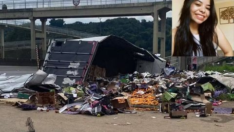 TRAGÉDIA: jovem morre após carga de caminhão cair sobre ela - Imagem: Reprodução/EPTV