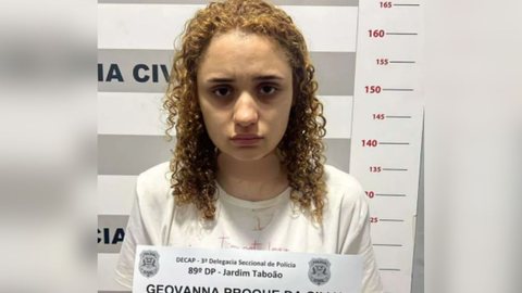Geovanna Proque da Silva, de 21 anos, é acusada de atropelar e matar namorado e amiga em São Paulo - Imagem: Divulgação / Polícia Civil