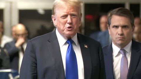 Justiça deve decidir nesta terça sobre possível anulação da condenação de Trump em caso envolvendo atriz pornô - Imagem: Reprodução / X / @meioindep