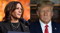 Kamala chama Trump de fascista e instável após afirmação de que "Hitler fez algumas coisas boas" - Imagem: Reprodução / Instagram / @kamalaharris / @realdonaldtrump