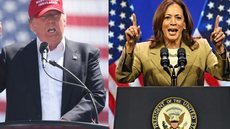 A Democrata concordou com uma das datas para setembro - Imagem: Reprodução / X / @TheOnlyEsta / @realTrumpNewsX