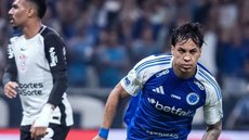 Kaio Jorge comemora gol em duelo entre Cruzeiro e Corinthians pelo Brasileirão - Foto: Gustavo Aleixo/Cruzeiro