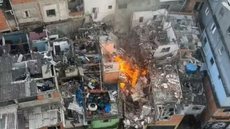 As investigações sobre as causas da explosão estão em andamento, com a Comgás colaborando com as autoridades competentes - Imagem: Reprodução