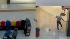VÍDEO - ladrão furta shopping e se dá mal ao tentar fugir - Imagem: reprodução CM7 Brasil
