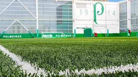 Ladrões causam prejuízo de R$ 1,5 milhão com roubo de grama sintética - Imagem: Divulgação / Palmeiras