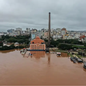 Foto de lago Guaíba em 3 de maio de 2024 - Imagem: Reprodução / Gilvan Rocha / Agência Brasil
