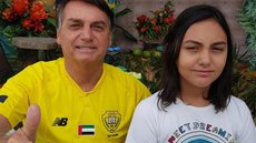 Jair e Laura Bolsonaro - Imagem: reprodução Twitter