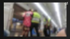Seguranças da CPTM agridem passageiros que faziam ‘batalha de rimas’ dentro de trem da linha 7-Rubi; vídeo