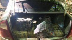 Motorista abandona carro com maconha em rodovia e foge para matagal em Bálsamo