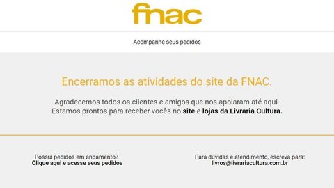 Fnac tira site do ar e fecha última loja no Brasil