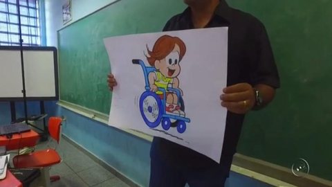 Professor cria projeto para ensinar sobre inclusão a colegas de estudante cadeirante