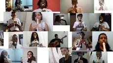 Orquestra Virtual de crianças reúne alunos para tocar Trem das Onze