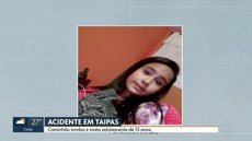 Vídeo mostra caminhão tombando sobre meninas e matando adolescente em SP