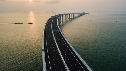 Os números que revelam a grandiosidade da maior ponte marítima do mundo, inaugurada na China