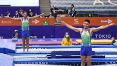 Esportes Rayan Dutra e Rafael Andrade avançam à final do Mundial de Trampolim