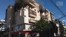 Incêndio atinge prédio e deixa feridos no Centro de Farroupilha