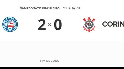 Bahia bate líder e se afasta da briga contra o Z-4; Corinthians pode ver folga na ponta diminuir