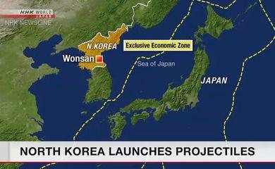 EUA e Coreia do Sul investigam disparo de projéteis norte-coreanos