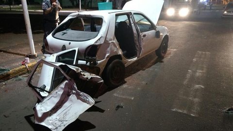 Motorista embriagada capota carro e deixa feridos em Ilha Solteira