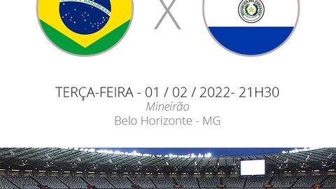 Brasil x Paraguai: veja onde assistir, escalações, desfalques e arbitragem do jogo desta terça