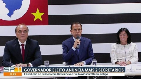 Doria anuncia ex-presidente do TJ para a pasta da Justiça e deputada tucana para a Secretaria das Pessoas com Deficiência