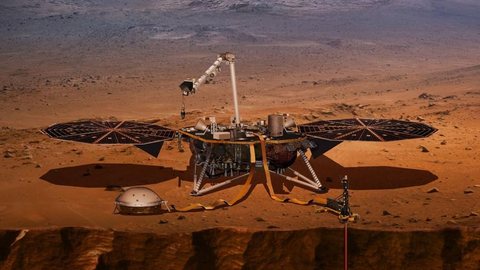 Sonda da Nasa deve pousar nesta segunda (26) em Marte