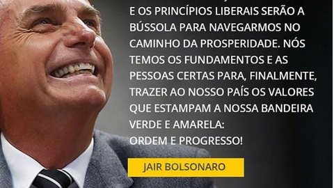 Bolsonaro diz nas redes sociais que princípios liberais serão a ‘bússola’ em eventual governo