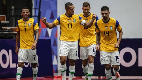 Brasil bate Chile e vira líder da chave A da Copa América de Futsal