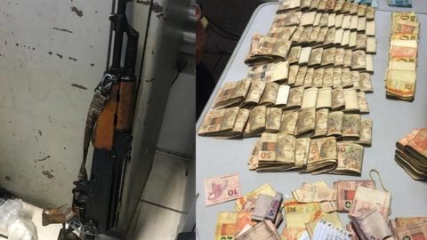 Casal é preso com fuzil russo AK-47 e mais de R$ 134 mil em dinheiro em SP
