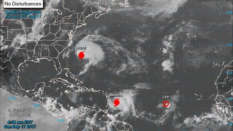 Maria se torna furacão e se dirige ao Caribe