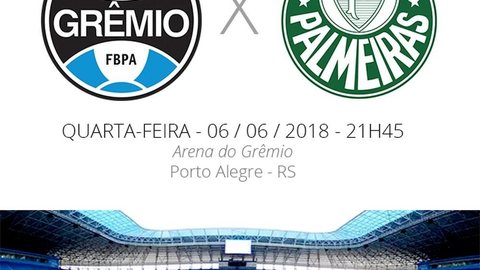 Rodada #10: tudo o que você precisa saber sobre Grêmio x Palmeiras