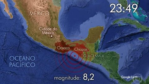 Forte terremoto deixa mortos no México