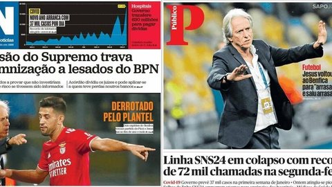 “Derrotado”, “arrasado”, “sem glória”… Jornais portugueses destacam adeus de Jorge Jesus ao Benfica
