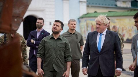 Imagem Ucrânia espera que apoio britânico continue após renúncia de Johnson