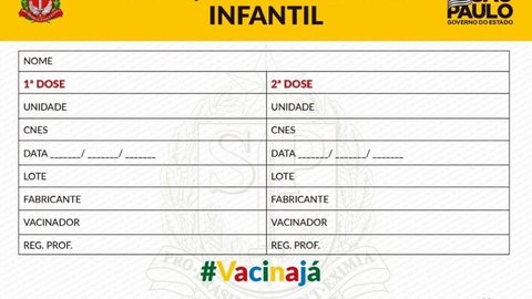 Governo de SP inicia pré-cadastro para vacinação de crianças de 5 a 11 anos contra a Covid-19 através da internet; saiba como acessar