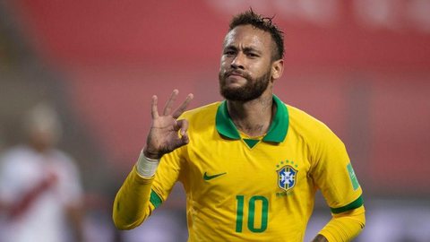 Neymar celebra grande atuação nas Eliminatórias