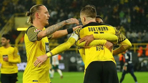 Pelo Alemão, Borussia Dortmund goleia o Mönchengladbach